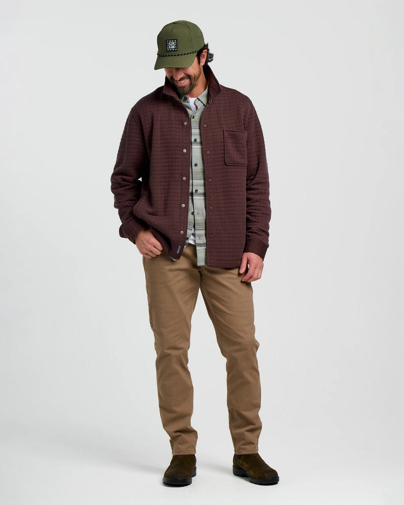 Load image into Gallery viewer, Free Fly Men&#39;s Downvalley Overshirt in Chestnut Free Fly Men&#39;s Downvalley Overshirt in Chestnut Free Fly
