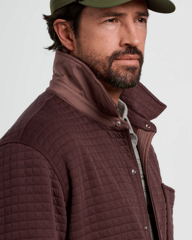 Load image into Gallery viewer, Free Fly Men&#39;s Downvalley Overshirt in Chestnut Free Fly Men&#39;s Downvalley Overshirt in Chestnut Free Fly

