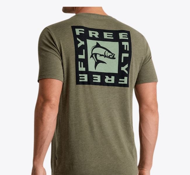 Load image into Gallery viewer, Heather Fatigue / MED Free Fly Men&#39;s Sabalo Tee in Heather Fatigue Free Fly Men&#39;s Sabalo Tee in Heather Fatigue Free Fly
