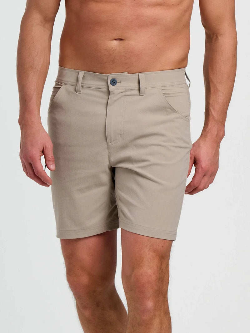 Load image into Gallery viewer, Vintage Khaki / 30 Free Fly Men&#39;s Topogrid Short Free Fly Men&#39;s Topogrid Short Free Fly
