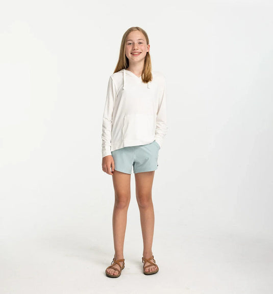 Sea Glass / Youth SM Free Fly Pull-On Breeze Short - Girls' Free Fly