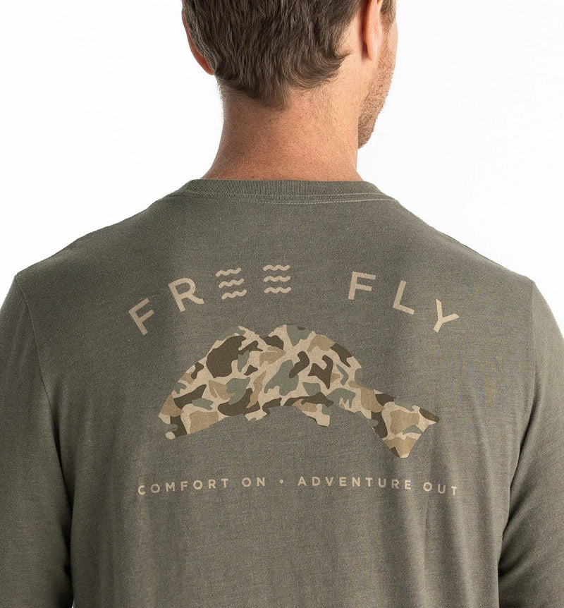 Load image into Gallery viewer, Free Fly Redfish Camo Longsleeve Tee - Men&#39;s Free Fly
