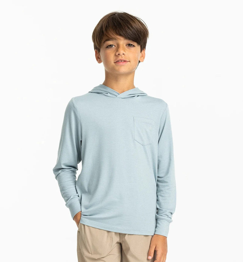 Load image into Gallery viewer, Ocean Mist / Youth SM Free Fly Shade Hoody - Kids&#39; Free Fly
