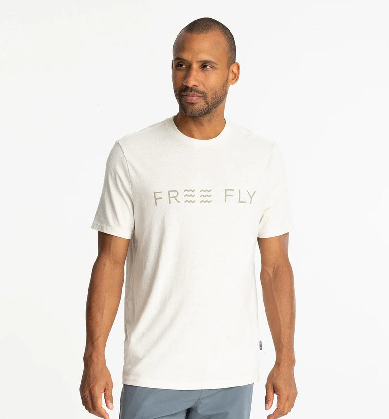 Load image into Gallery viewer, Heather Birch / SM Free Fly Straightaway Tee - Men&#39;s Free Fly

