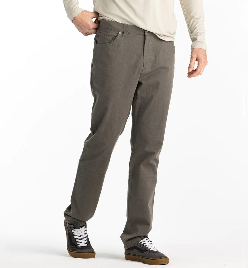 Load image into Gallery viewer, 30L / 30 Free Fly Stretch Canvas Pant in Smokey Olive - Men&#39;s Free Fly

