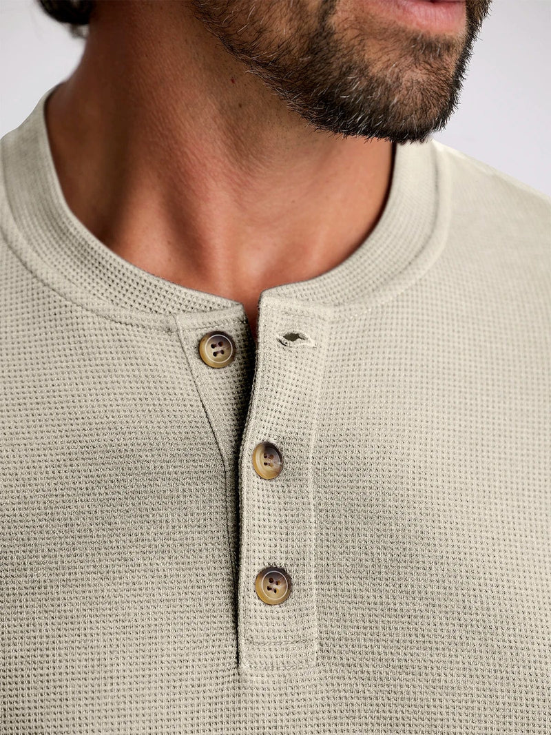 Load image into Gallery viewer, Free Fly Waffle Longsleeve Henley - Men&#39;s Free Fly
