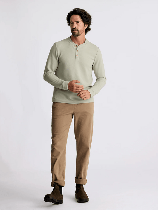 Free Fly Waffle Longsleeve Henley - Men's Free Fly