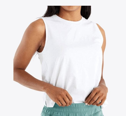 Bright White / XS Free Fly Women's Bamboo Current Tank in Bright White Free Fly Women's Bamboo Current Tank in Bright White Free Fly
