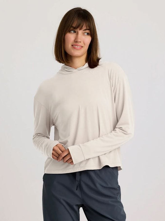 Heather Birch / XS Free Fly Women's Elevate Lightweight Hoodie Free Fly Women's Elevate Lightweight Hoodie Free Fly