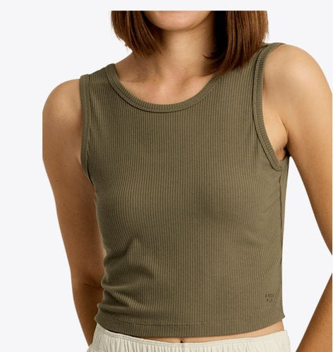 Smokey Olive / SM Free Fly Women's Ribbed Bamboo Tank in Smokey Olive Free Fly Women's Ribbed Bamboo Tank in Smokey Olive Free Fly