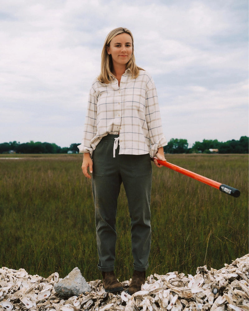 Load image into Gallery viewer, Free Fly Women&#39;s Seawool Flannel Shirt in Birch Plaid Free Fly Women&#39;s Seawool Flannel Shirt in Birch Plaid Free Fly
