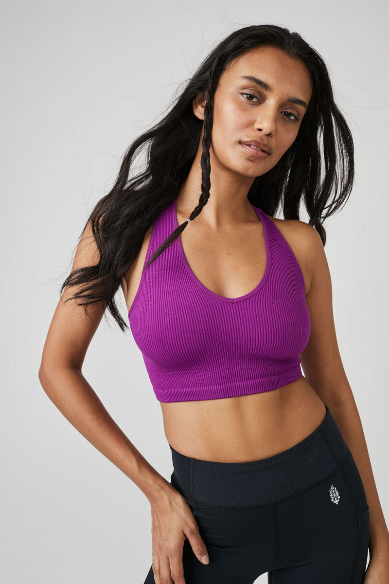Load image into Gallery viewer, Vivid Violet / SM Free People Free Throw Crop Top - Women&#39;s Free People
