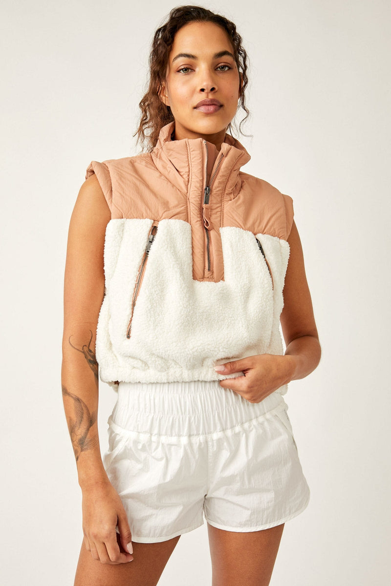 Load image into Gallery viewer, Ivory Combo / XS Free People Journey Ahead Vest - Women&#39;s Free People
