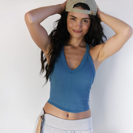 Denim Blue / MED/LRG Free People Movement All Clear V Neck Cami Free People Movement All Clear V Neck Cami Free People