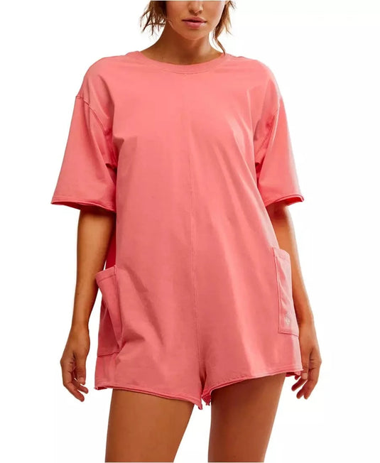 6203 / Hibiscus / XS Free People Movement Hot Shot Tee Romper Coddy Free People Movement Hot Shot Tee Romper Coddy Free People