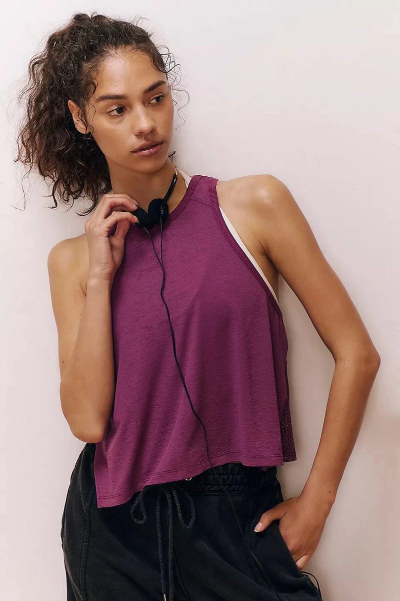 Load image into Gallery viewer, Deep Mulberry / Youth LRG Free People Movement Tempo Flash Finish Tank Free People Movement Tempo Flash Finish Tank Free People
