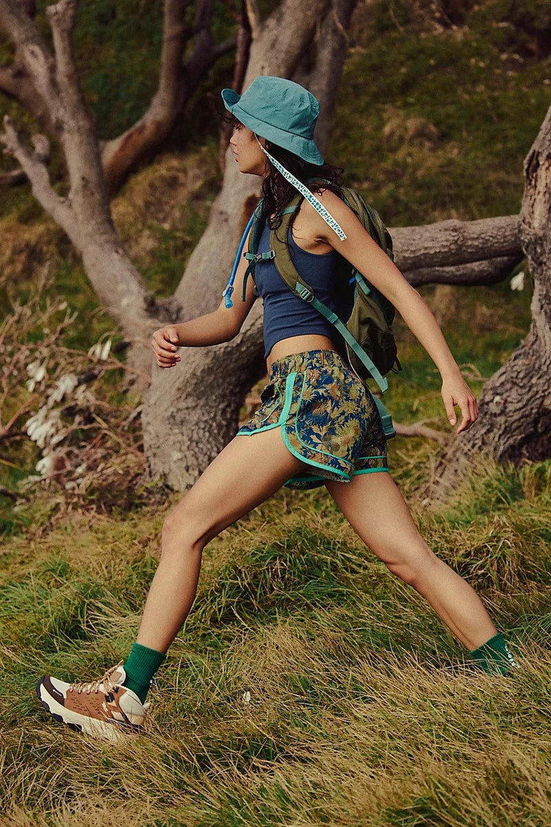 Load image into Gallery viewer, Free People Movement Varsity Blues Short Print - Women&#39;s Free People Movement Varsity Blues Short Print - Women&#39;s Free People
