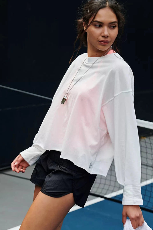 White / XS Free People Movement Women's Inspire Layer Top Free People Movement Women's Inspire Layer Top Free People