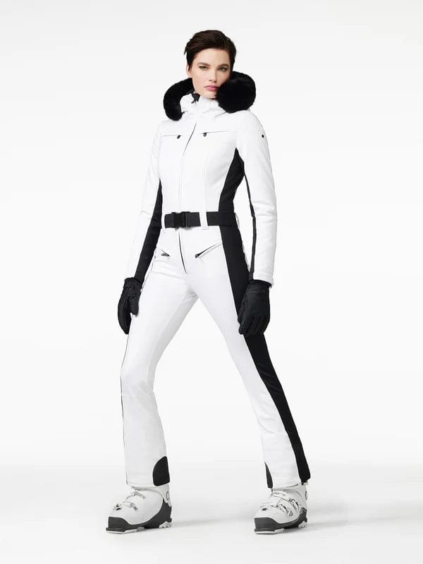 Load image into Gallery viewer, White / 36 Goldbergh Parry Faux Border Ski Suit - Women&#39;s Goldbergh Parry Faux Border Ski Suit - Women&#39;s Goldbergh
