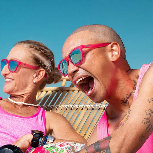 Goodr "Flamingos on a Booze Cruise" Polarized Sunglasses Goodr