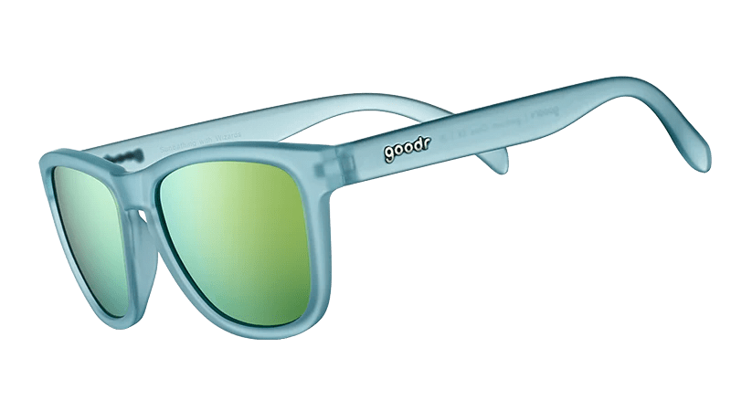 Load image into Gallery viewer, Light Blue Goodr Sunbathing With Wizards Sunglasses Goodr

