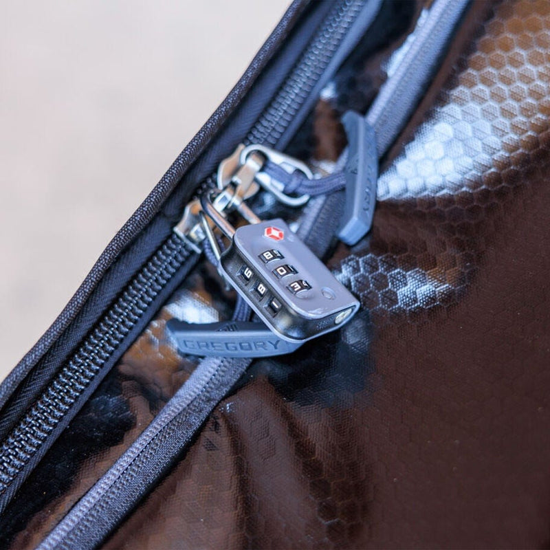 Load image into Gallery viewer, Obsidian Black Gregory Alpaca Wheeled Duffel 100L in Obsidian Black Gregory Alpaca Wheeled Duffel 100L in Obsidian Black Gregory
