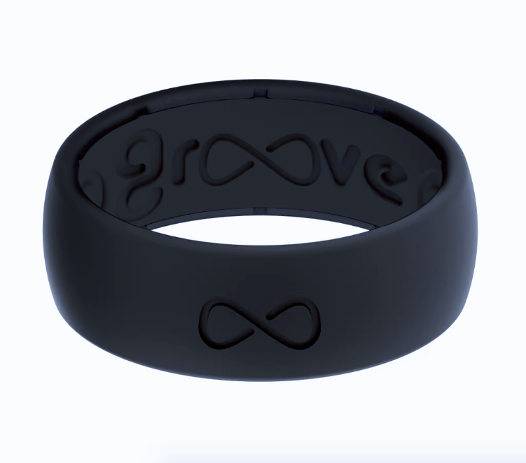 Load image into Gallery viewer, Black / 10 Groove Life Ring Black Groove Life
