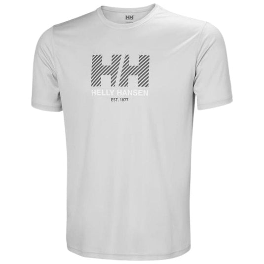 M / Grey Fo Helly Hansen Men's Tech Graphic T-Shirt 2.0 in Grey Fog Helly Hansen Men's Tech Graphic T-Shirt 2.0 in Grey Fog Helly Hansen