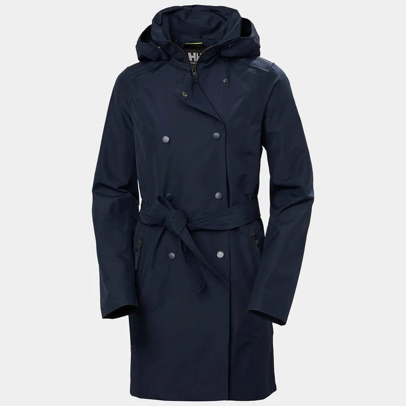 Load image into Gallery viewer, Navy / SM Helly Hansen Welsey II Trench Coat - Women&#39;s Helly Hansen
