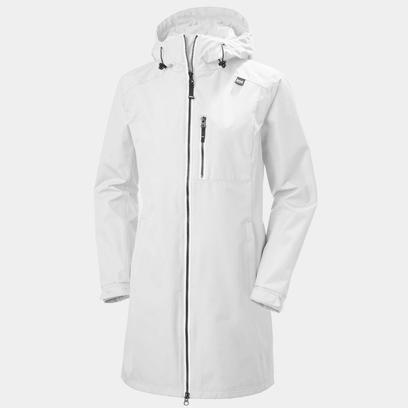 Load image into Gallery viewer, White / XS Helly Hansen Women&#39;s Long Belfast Jacket in White Helly Hansen Women&#39;s Long Belfast Jacket in White Helly Hansen
