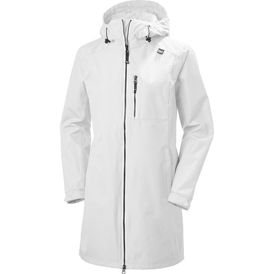 XS / White Helly Hansen Women's Long Belfast Jacket in White Helly Hansen Women's Long Belfast Jacket in White Helly Hansen
