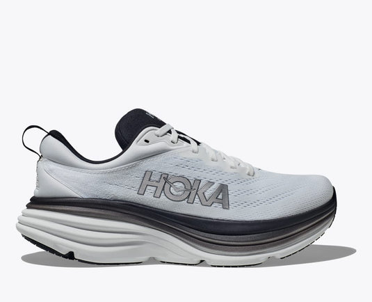 White / Black / 7.5 HOKA Bondi 8 - Men's Hoka