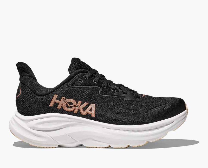 Load image into Gallery viewer, Black / Rose Gold / 6 Hoka Women&#39;s Clifton 10 Hoka Women&#39;s Clifton 10 Hoka
