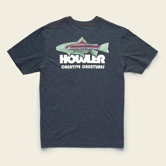 Trucha : Charcoal Heather / SM Howler Bros Blended Pocket T-Shirt - Men's Howler Bros