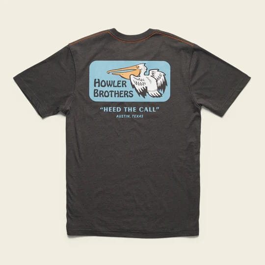 Load image into Gallery viewer, Pelican Badge : Antique Black / MED Howler Bros Blended T-Shirt - Men&#39;s Howler Bros
