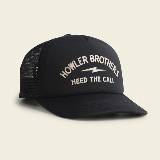 Load image into Gallery viewer, Lightning Badge : Black Howler Bros Foam Dome Hat Howler Bros

