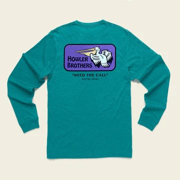 Load image into Gallery viewer, Pelican Badge : Ultramarine / MED Howler Bros Longsleeve Blended T-shirt - Men&#39;s Howler Bros Longsleeve Blended T-shirt - Men&#39;s Howler Bros
