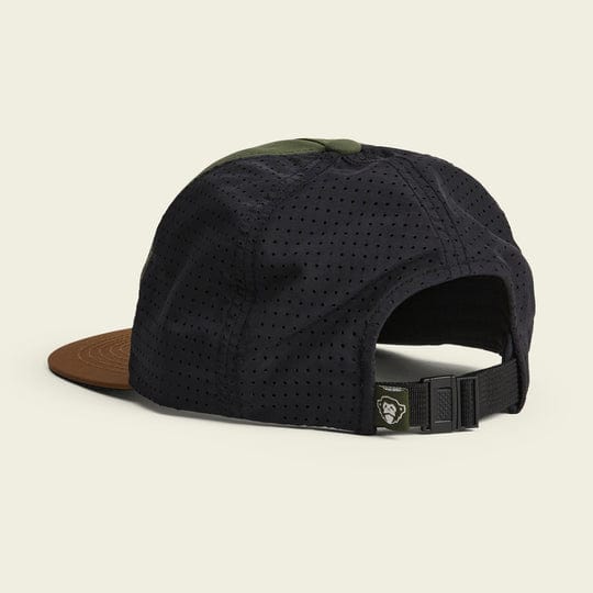 Load image into Gallery viewer, Army / Brown / Black Howler Bros Men&#39;s Aperture Tech Strapback Hat in Army / Brown / Black Howler Bros Men&#39;s Aperture Tech Strapback Hat in Army / Brown / Black Howler Bros

