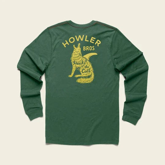 Howler Coyote : Forest Green / MED Howler Bros Select Longsleeve Tee - Men's Howler Bros