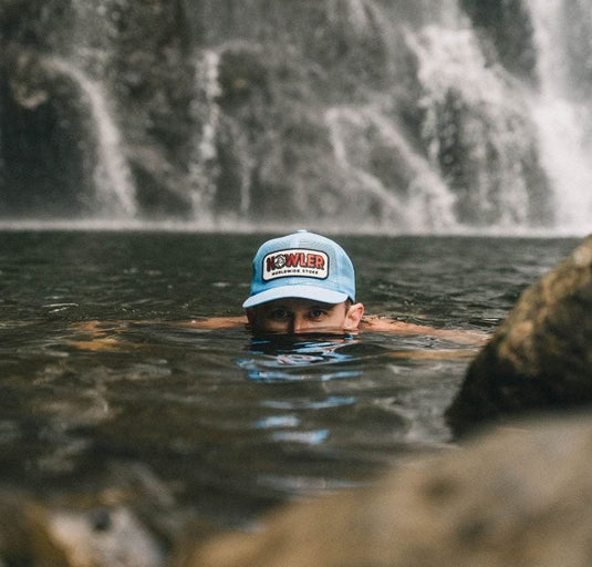 Light Blue Howler Bros Worldwide Stroke Snapback Howler Bros Worldwide Stroke Snapback Howler Bros