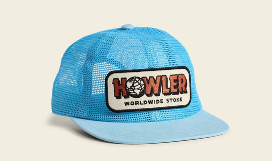 Light Blue Howler Bros Worldwide Stroke Snapback Howler Bros Worldwide Stroke Snapback Howler Bros