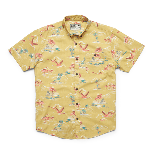 Flamingo Flamboyance / MED Howler Brothers Mansfield Shirt - Men's Howler Bros