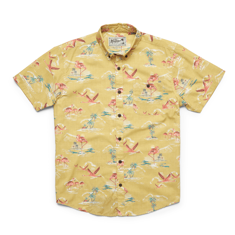 Load image into Gallery viewer, Flamingo Flamboyance / MED Howler Brothers Mansfield Shirt - Men&#39;s Howler Bros
