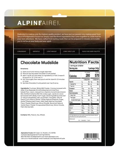 Katadyn Alpine Aire Choclate Mudslide Katadyn Alpine Aire Choclate Mudslide Katadyn North America