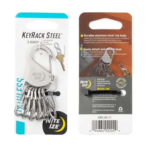 Keyrack Steel S-Biner Stainless Nite Ize