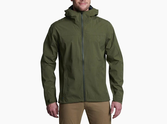 Buy Khaki Green Shower Resistant Softshell Hooded Jacket from Next