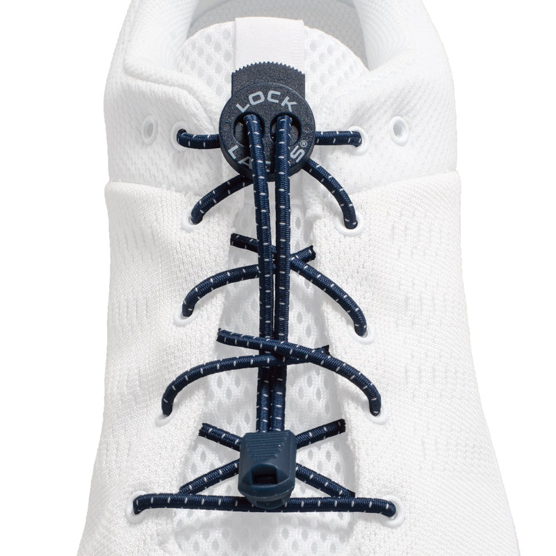 Load image into Gallery viewer, Lock Laces Navy Blue Laces Lock Laces Navy Blue Laces Lock Laces
