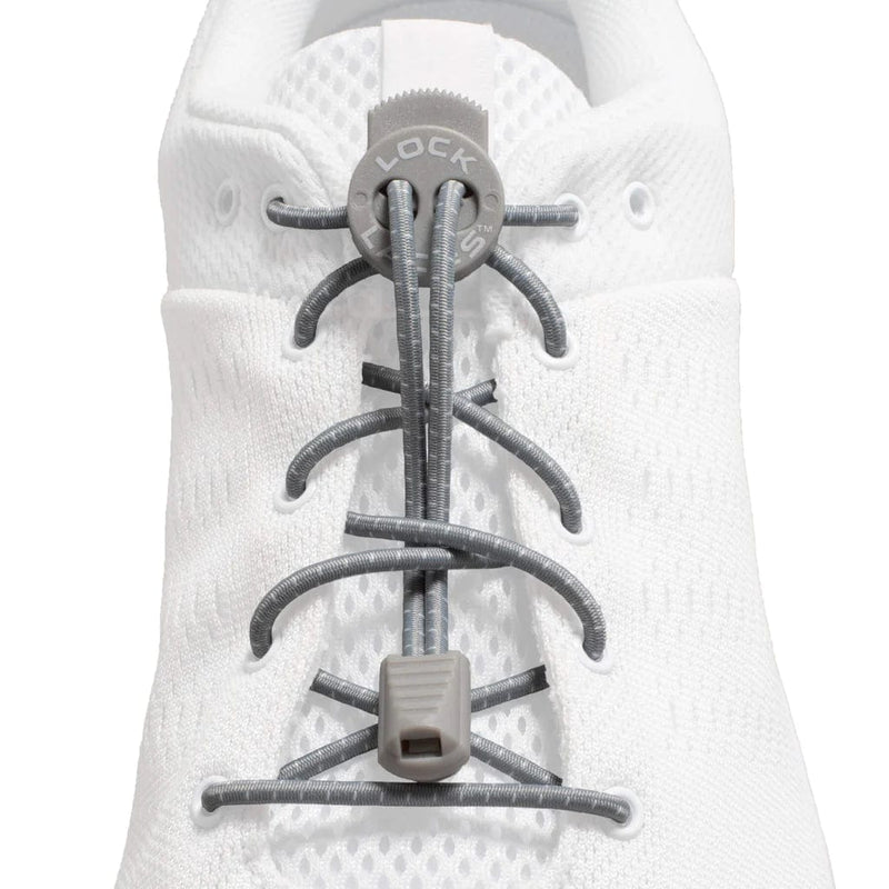 Load image into Gallery viewer, Cool Gray Locklaces Cool Gray No Tie Shoelaces Lock Laces
