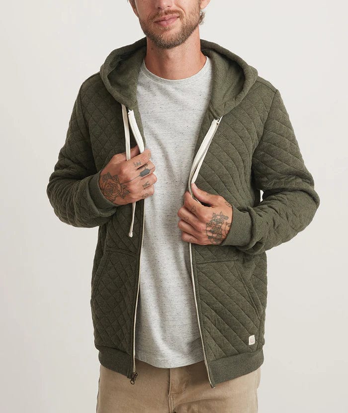 Load image into Gallery viewer, Marine Layer Corbet Quilted Full Zip Hoodie - Men&#39;s Marine Layer
