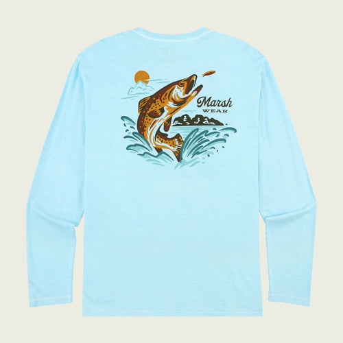 Light Blue / SM Marsh Wear After Hours Longsleeve T-Shirt - Men's Marsh Wear